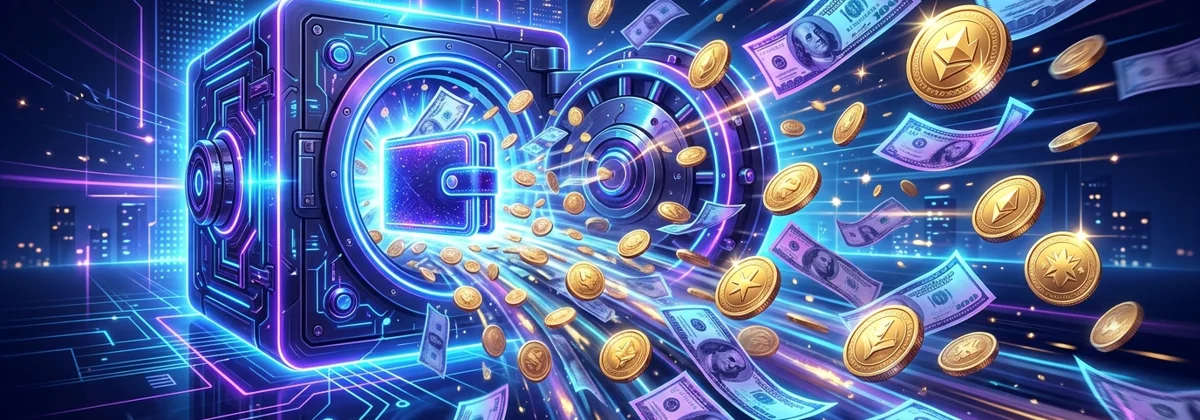 Duelz withdrawal payout timeline with neon clock and cash-out arrow